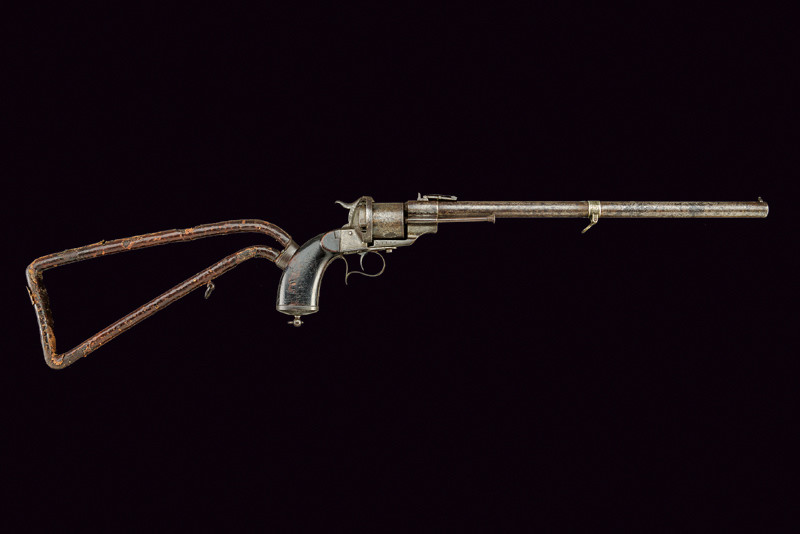 Rarissimo revolver con calciolo Lefaucheux a spillo