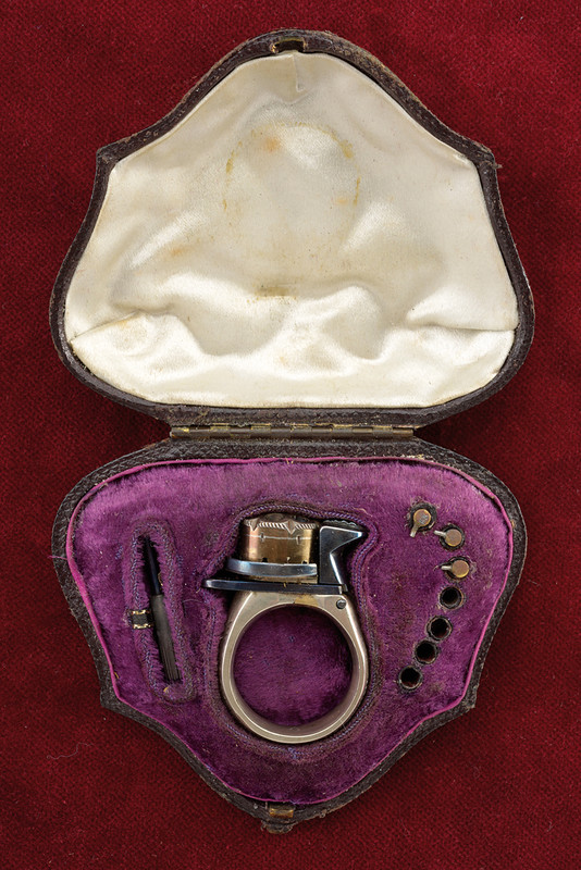 Pistola ad anello a spillo "CONFEDERATE DEFENDER" con custodia