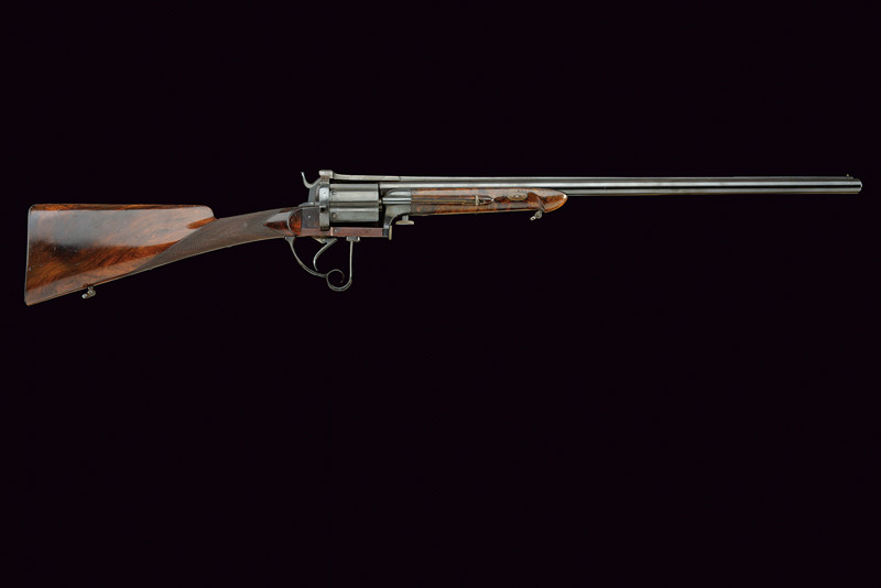Carabina revolver Merolla a spillo di grande calibro
