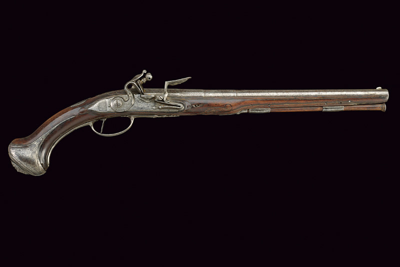 Importante pistola a pietra focaia appartenuta ad un principe francese