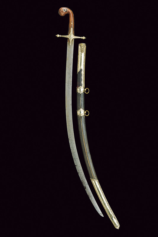 Shamshir con fornimenti in argento