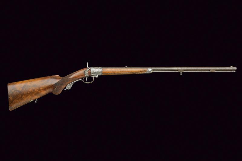 Fucile a retrocarica a luminello di Karl Haberda con sistema Berlinger