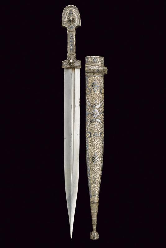 Kindjal in argento niellato