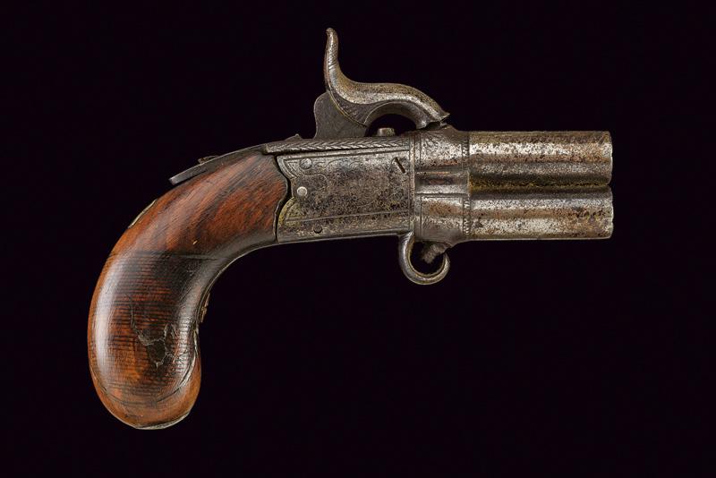 Pistola a luminello a due canne ruotabili