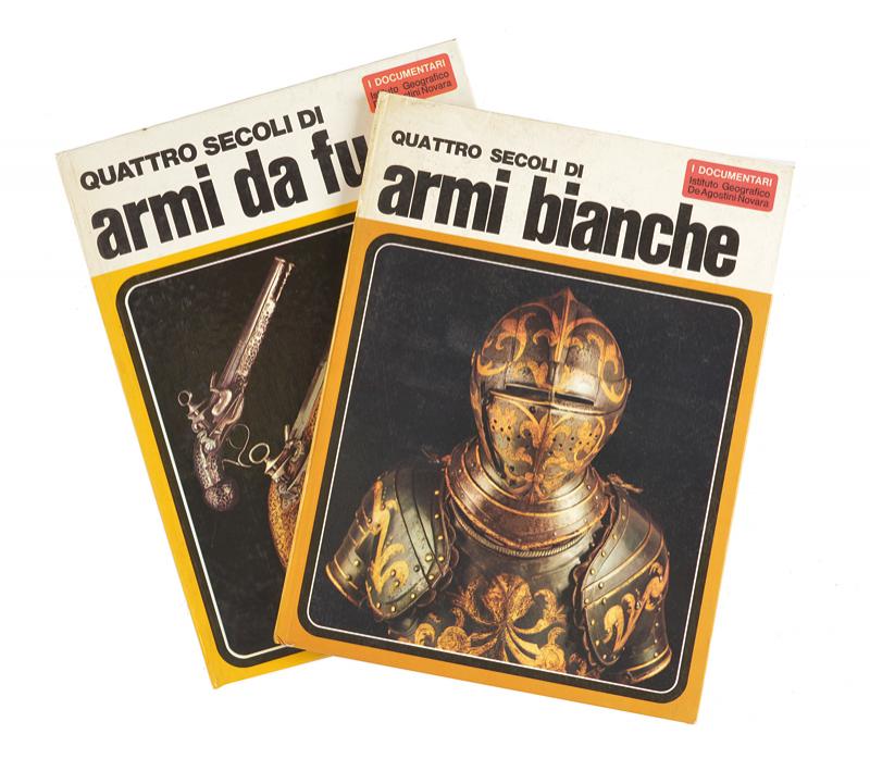 Lotto di due libri su armi antiche