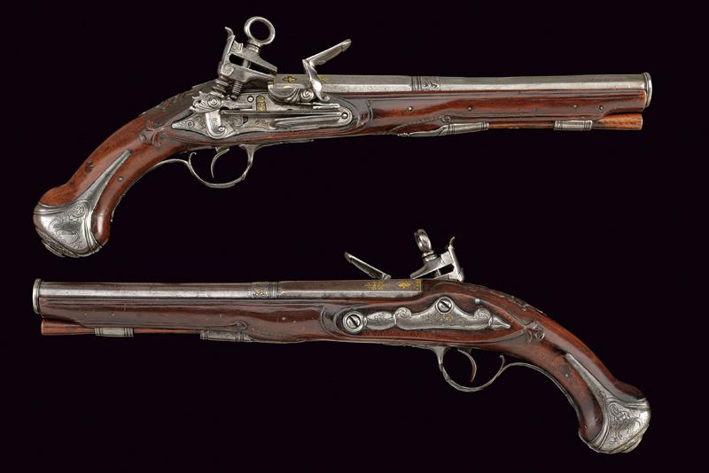 Elegante paio di pistole alla micheletta firmate Arguiano