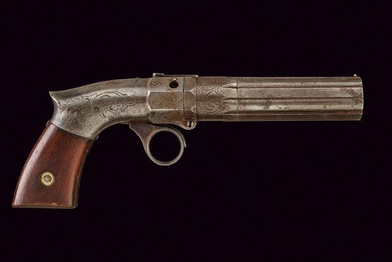 Pepperbox a luminello a canne fisse di Robbins & Lawrence