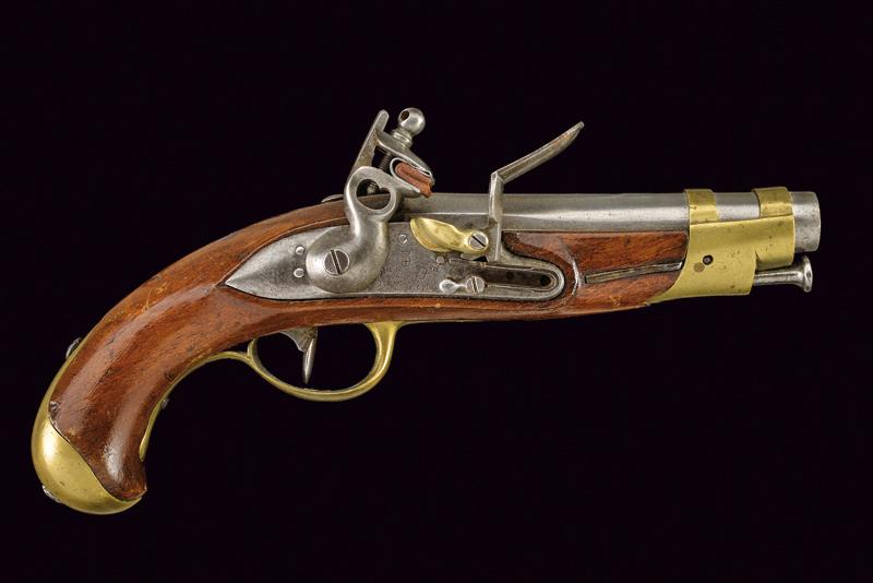 Pistola da gendarmeria a pietra focaia