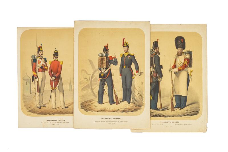 Lotto di tre litografie