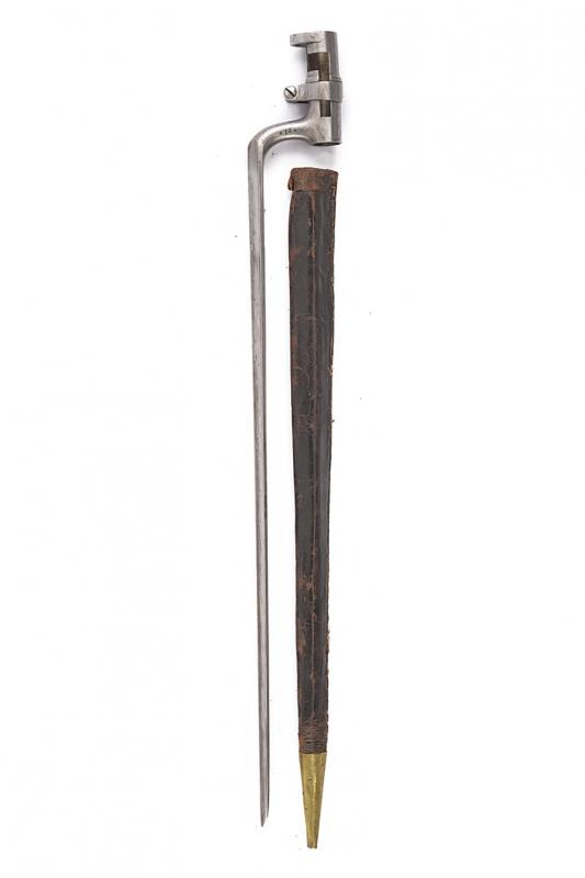 Baionetta a ghiera con fodero mod. 1855/65