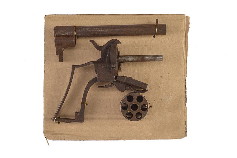 Parti revolver lefaucheux