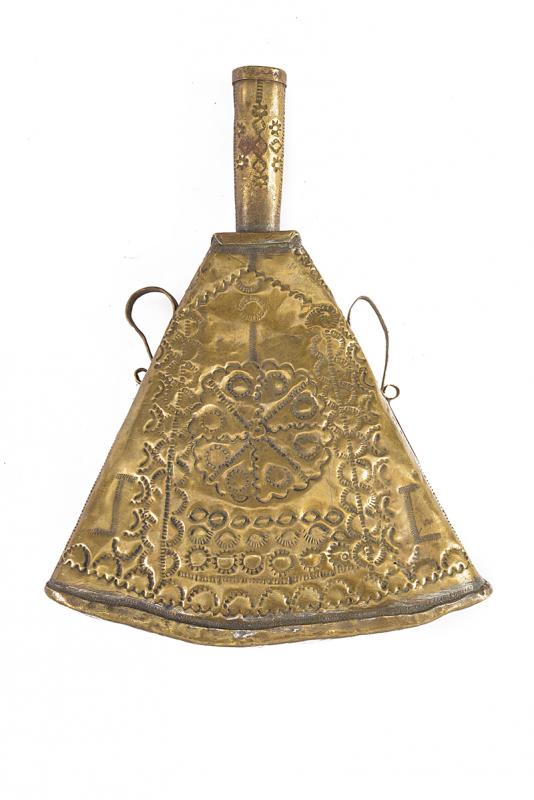 Fiasca da polvere in ottone