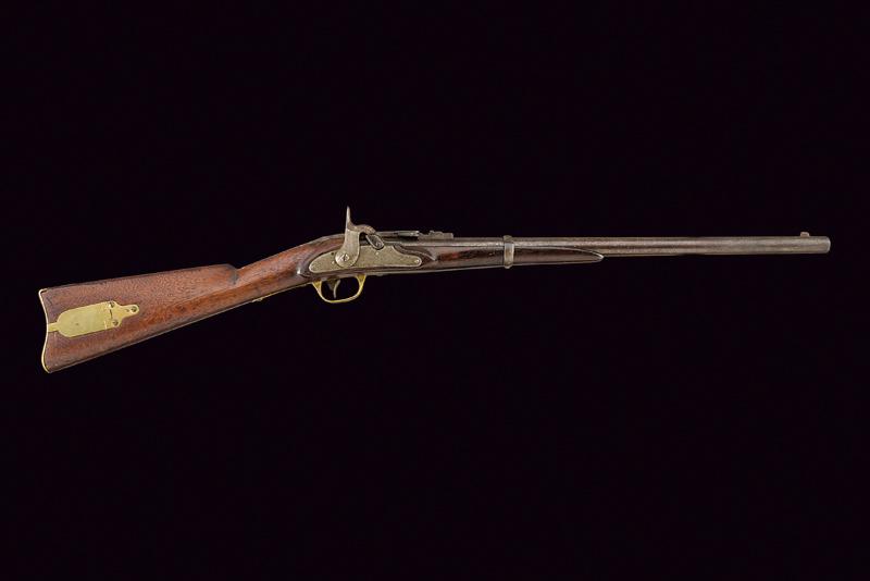 Rara carabina a retrocarica a luminello Merrill primo tipo mod. 1858/61