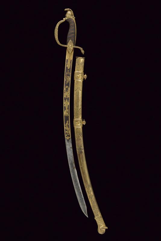 Importante sciabola da generale della alleanza contro Napoleone I
