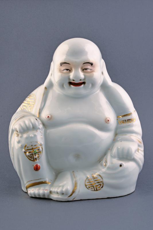 BEL LAUGHING BUDDHA IN PORCELLANA