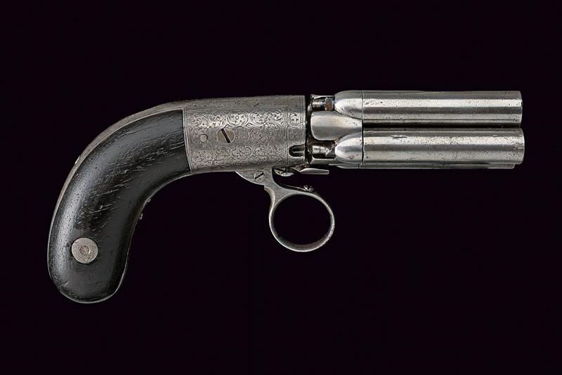 Pepperbox a luminello a quattro canne firmato Kirner