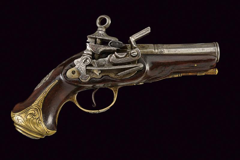 Pistola da viaggio a pietra focaia