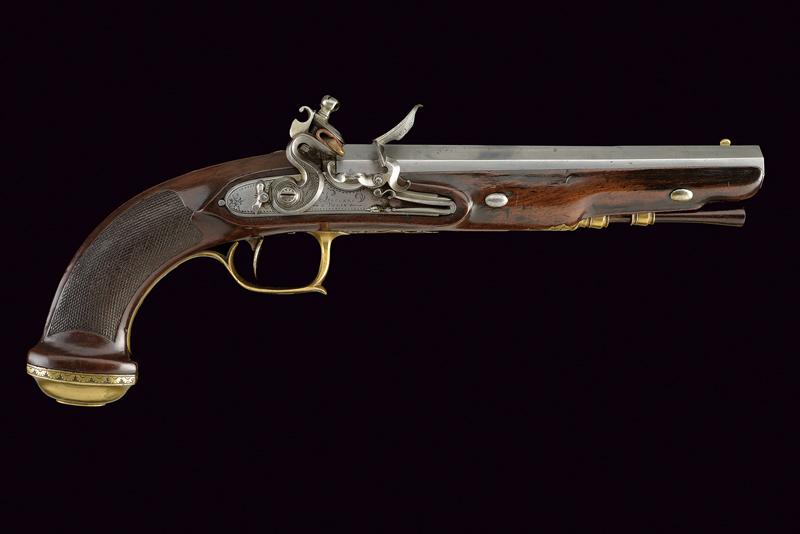 Pistola a pietra focaia da ufficiale di Leclerc
