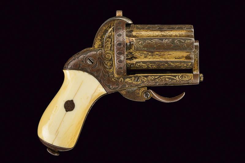 Pepperbox a spillo inciso di Chamelot Delvigne