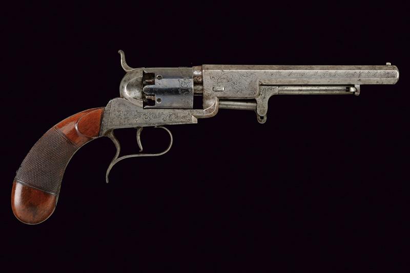 Raro revolver a luminello con dedica a Fra Gio Pantaleo