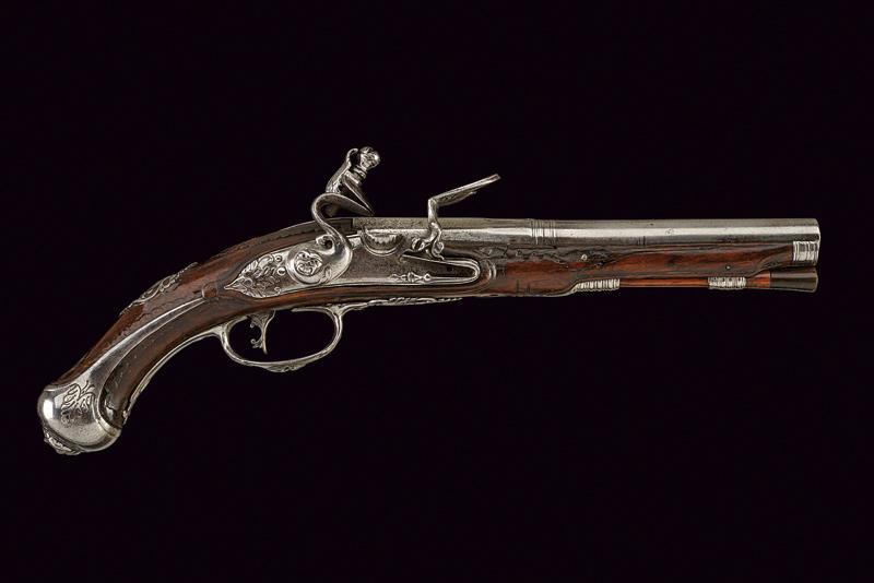 Pistola a pietra focaia firmata Giosepo Dander e Maffeo Franzino
