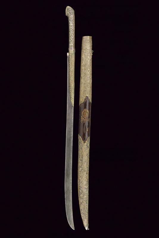 Rarissimo yatagan con Tughra del Sultano Ahmed III (1703-1730)