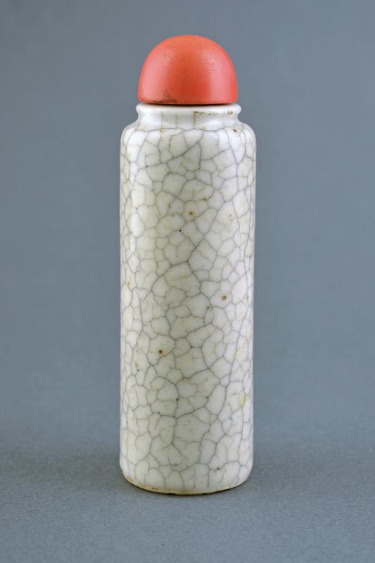 GRANDE E RARA SNUFF BOTTLE CRACKLE IN PORCELLANA