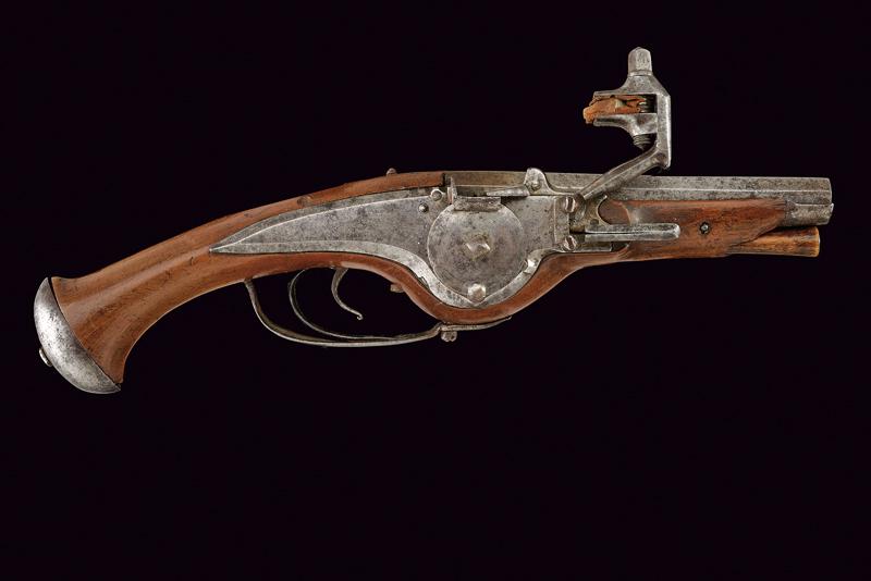 Rarissima pistola a ruota di piccole dimensioni