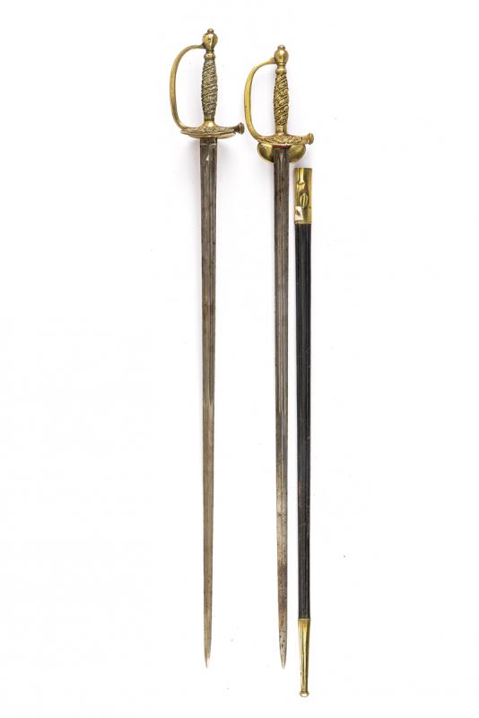 Lotto due spade da sottufficiale di gendarmeria