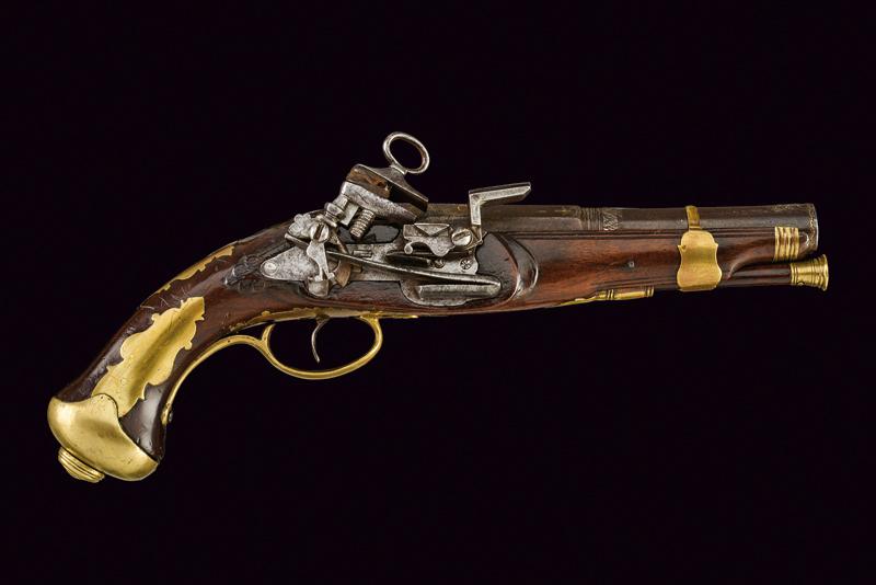 Pistola alla micheletta a pietra focaia