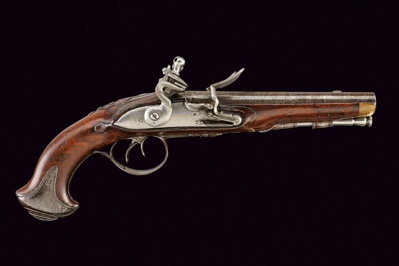 Pistola a pietra focaia a due canne