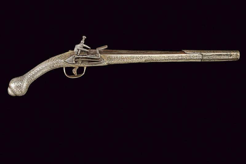 Pistola a pietra focaia alla micheletta