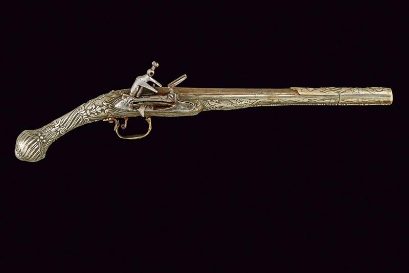 Pistola a pietra focaia alla micheletta