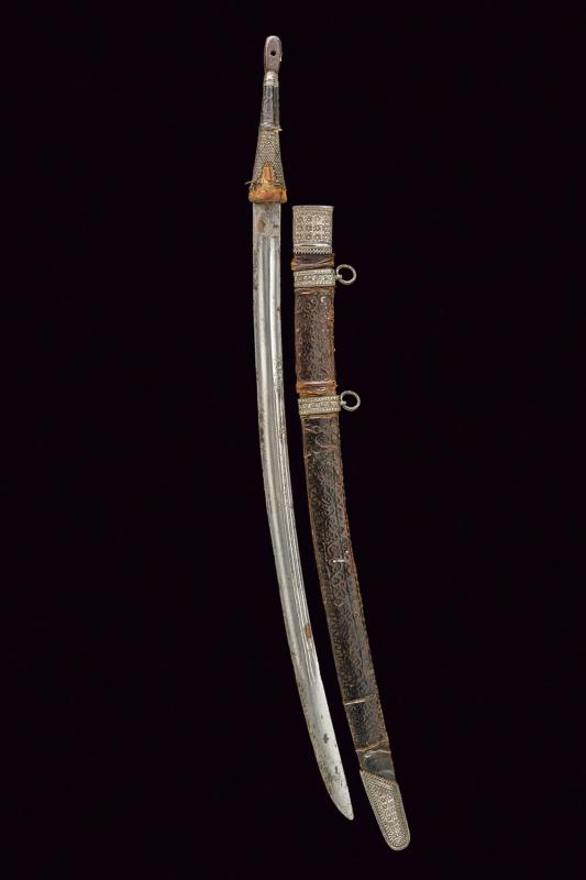 Sciabola con fornimenti in argento