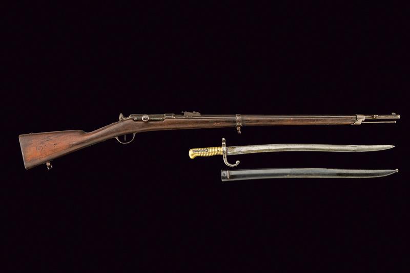 Fucile a retrocarica Chassepot con baionetta