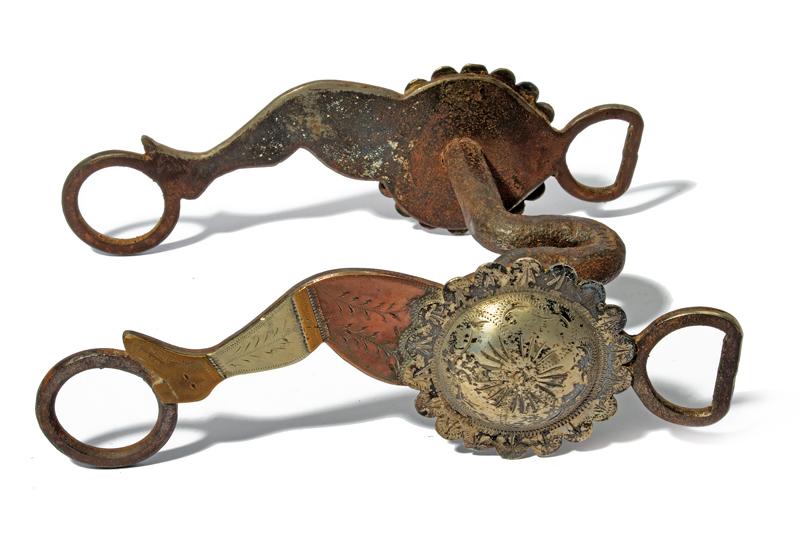 Morso decorato in argento, ottone e rame