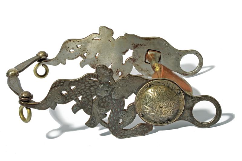 Morso decorato in argento