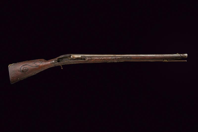 Cassa e canna per un fucile ad avancarica