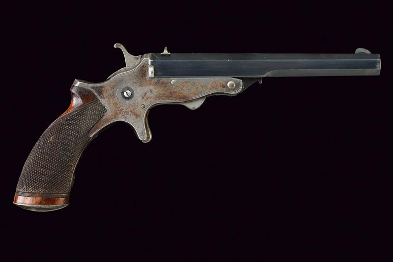 Pistola monocolpo Tranter a percussione anulare
