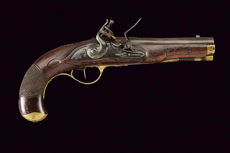 Pistola da ufficiale a pietra focaia