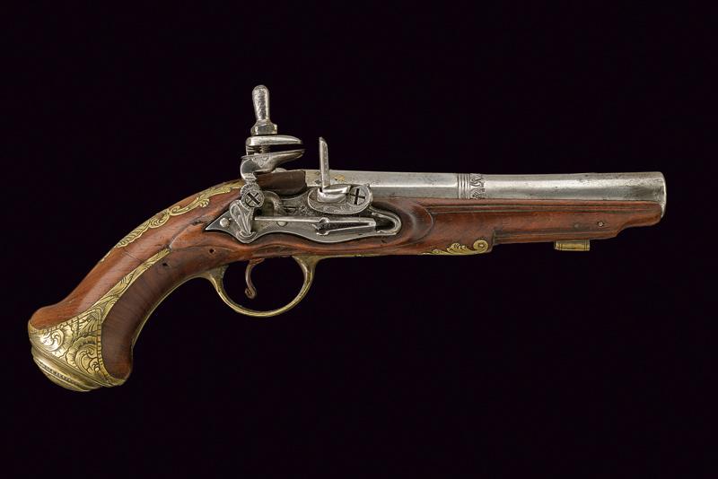 Pistola a pietra focaia alla micheletta