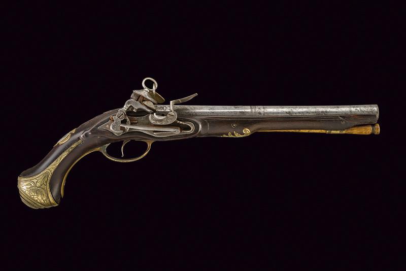 Pistola a pietra focaia alla micheletta