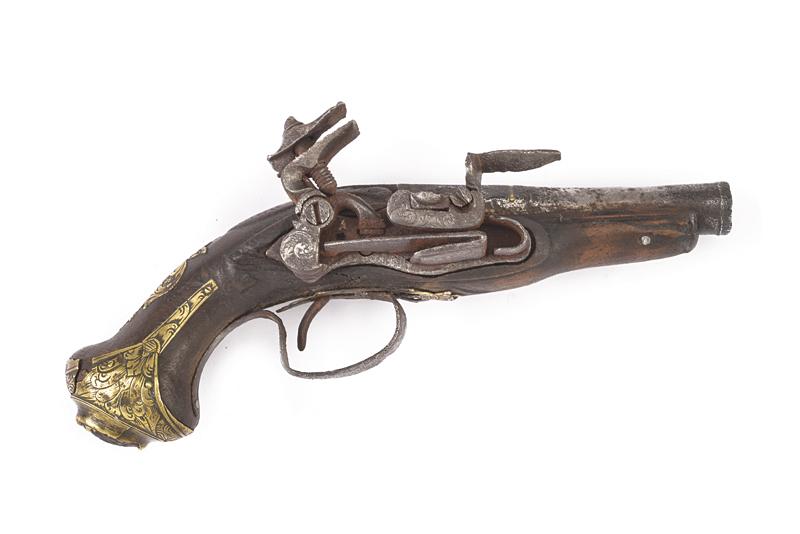 Pistola a pietra focaia alla micheletta