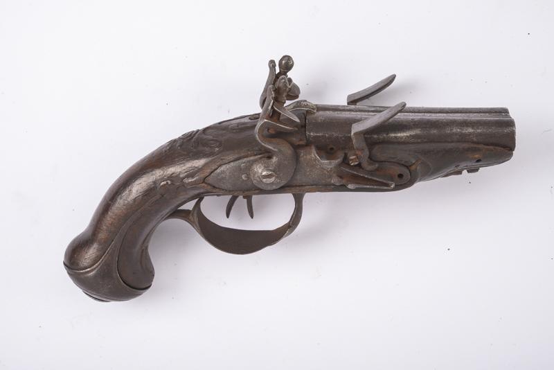 Pistola a pietra focaia a due canne