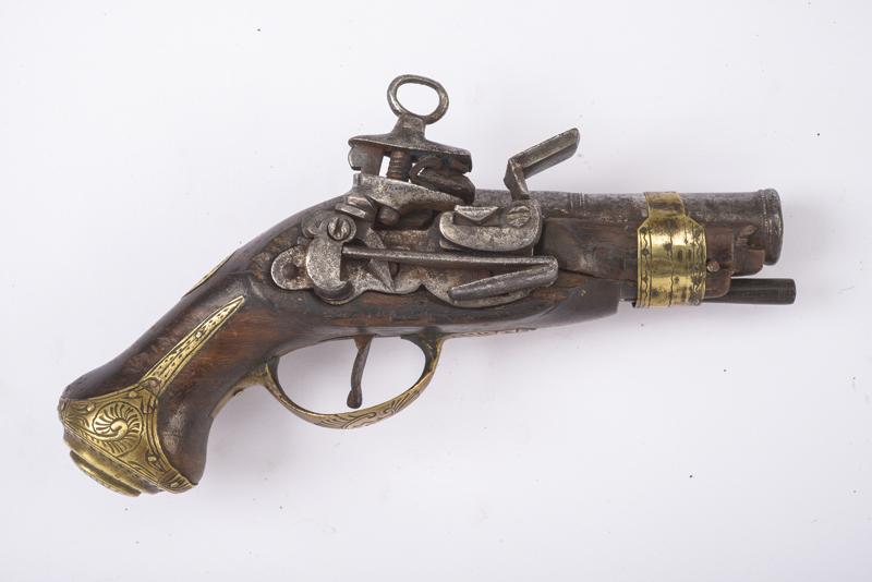 Pistola a pietra focaia alla micheletta