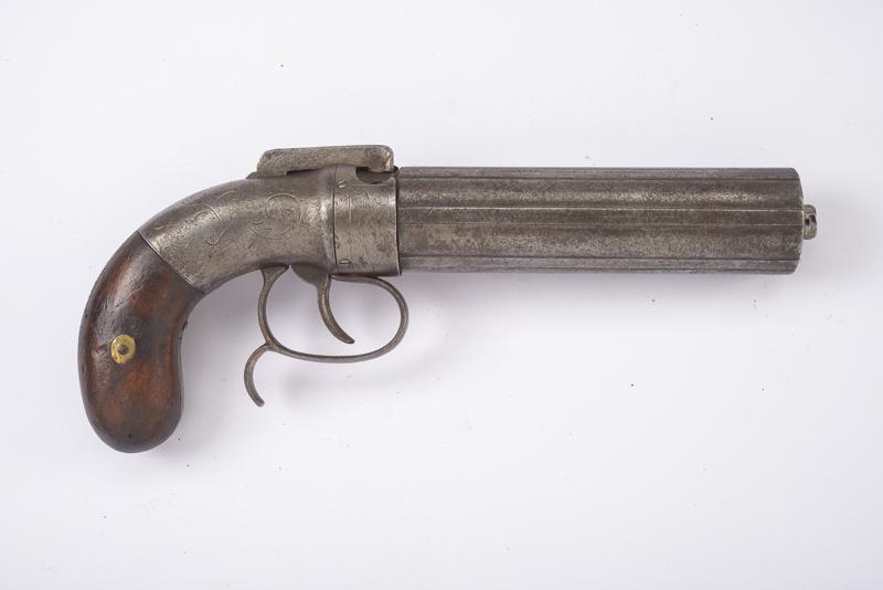 Pepperbox revolver a percussione