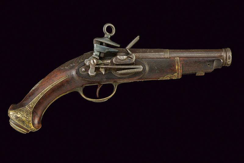 Pistola a pietra focaia alla micheletta