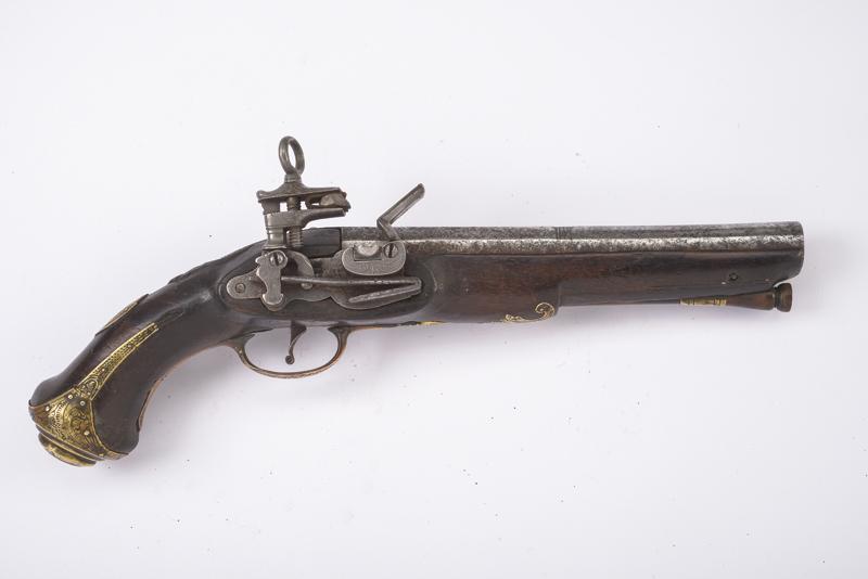 Pistola a pietra focaia alla micheletta