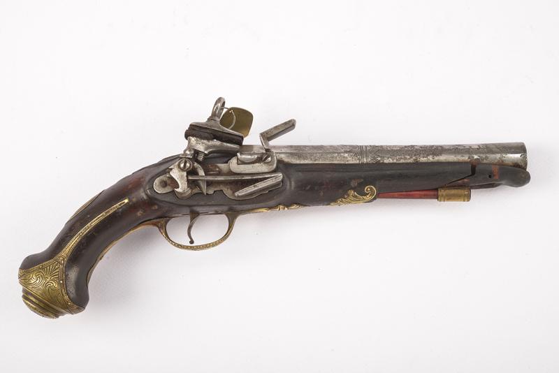 Pistola a pietra focaia alla micheletta