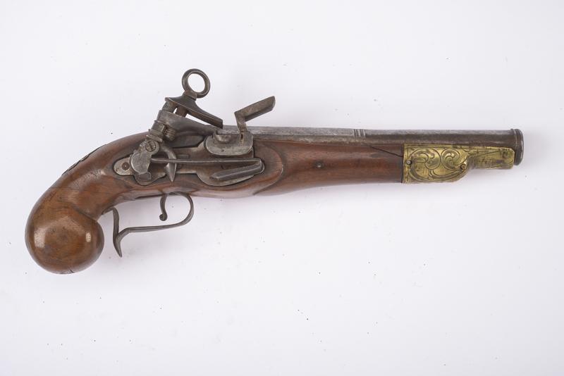 Pistola a pietra focaia alla micheletta